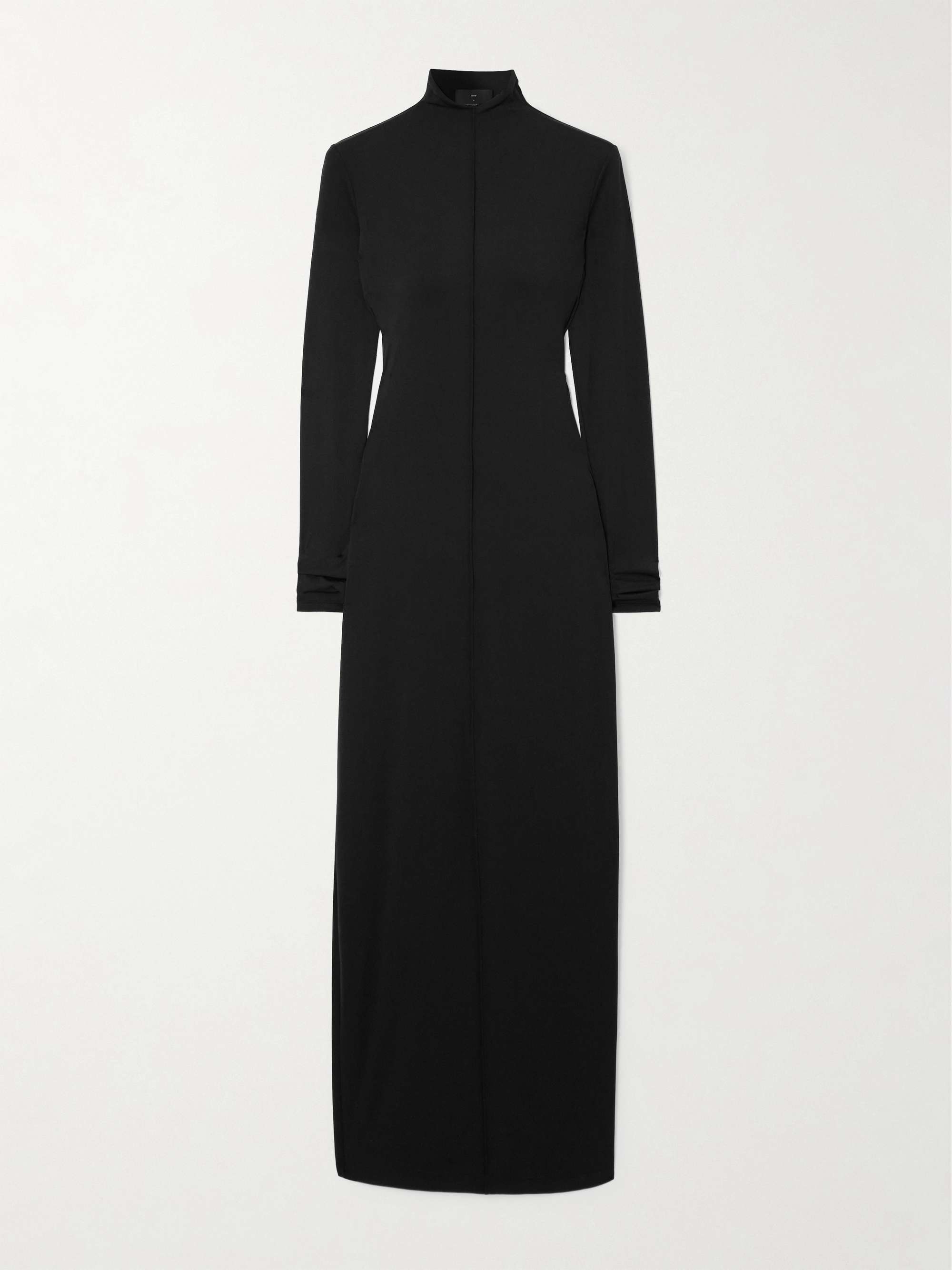WARDROBE.NYC + RHW paneled stretch-jersey turtleneck maxi WARDROBE.NYC + RHW paneled stretch-jersey turtleneck maxi