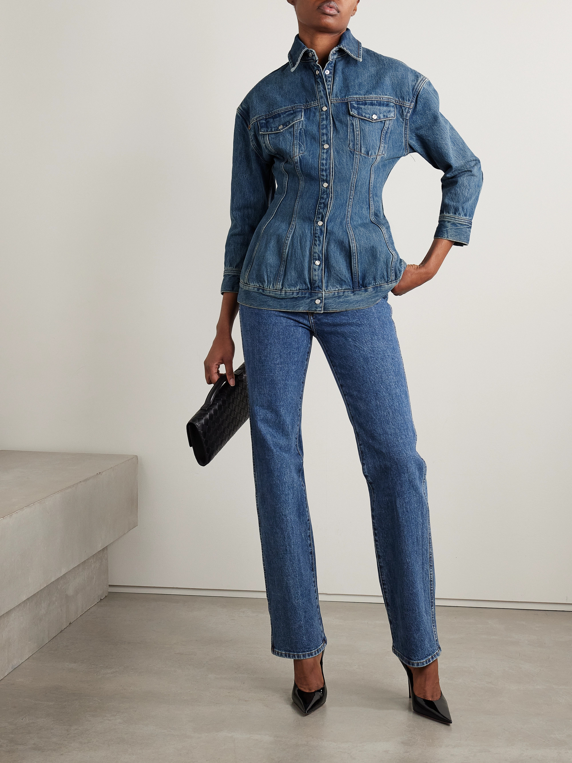 Wardrobe.NYC Contour denim jacket