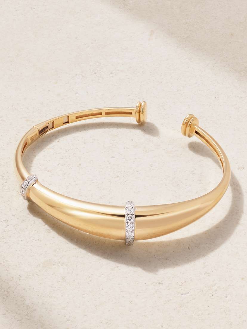 L’Atelier Nawbar Buoy 18-karat Gold Diamond Bracelet
