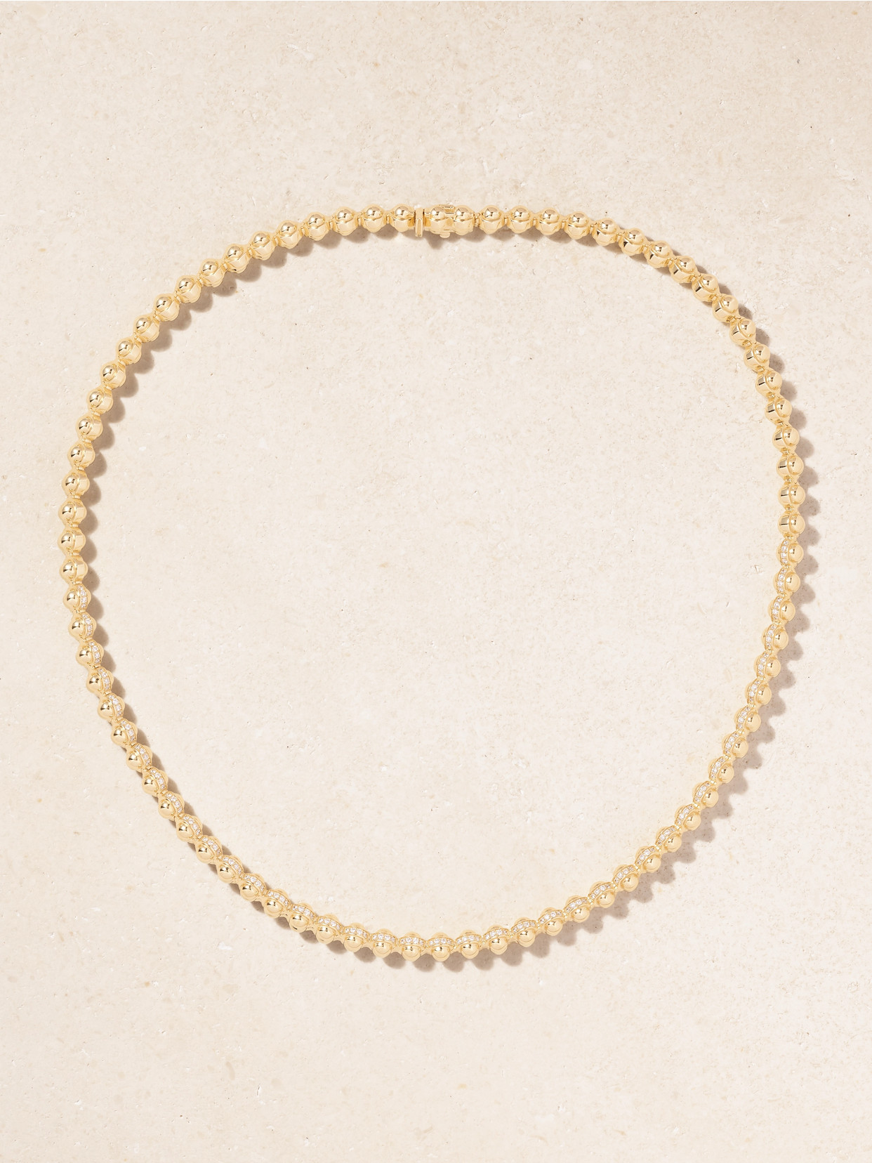 L'atelier Nawbar The Atom 18-karat Gold Diamond Necklace