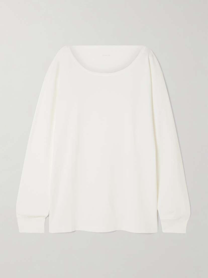 Lemaire Oversized Cotton And Linen-blend Jersey T-shirt