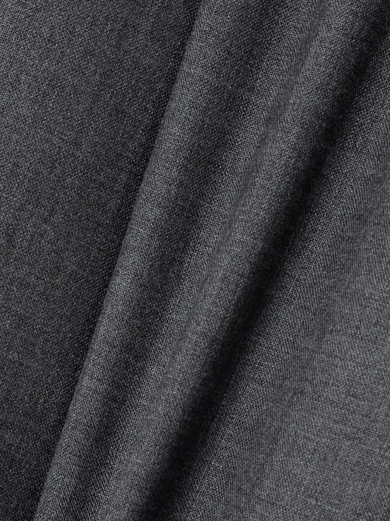 Lemaire Pleated Grain De Poudre Wool Straight-leg Pants In Gray