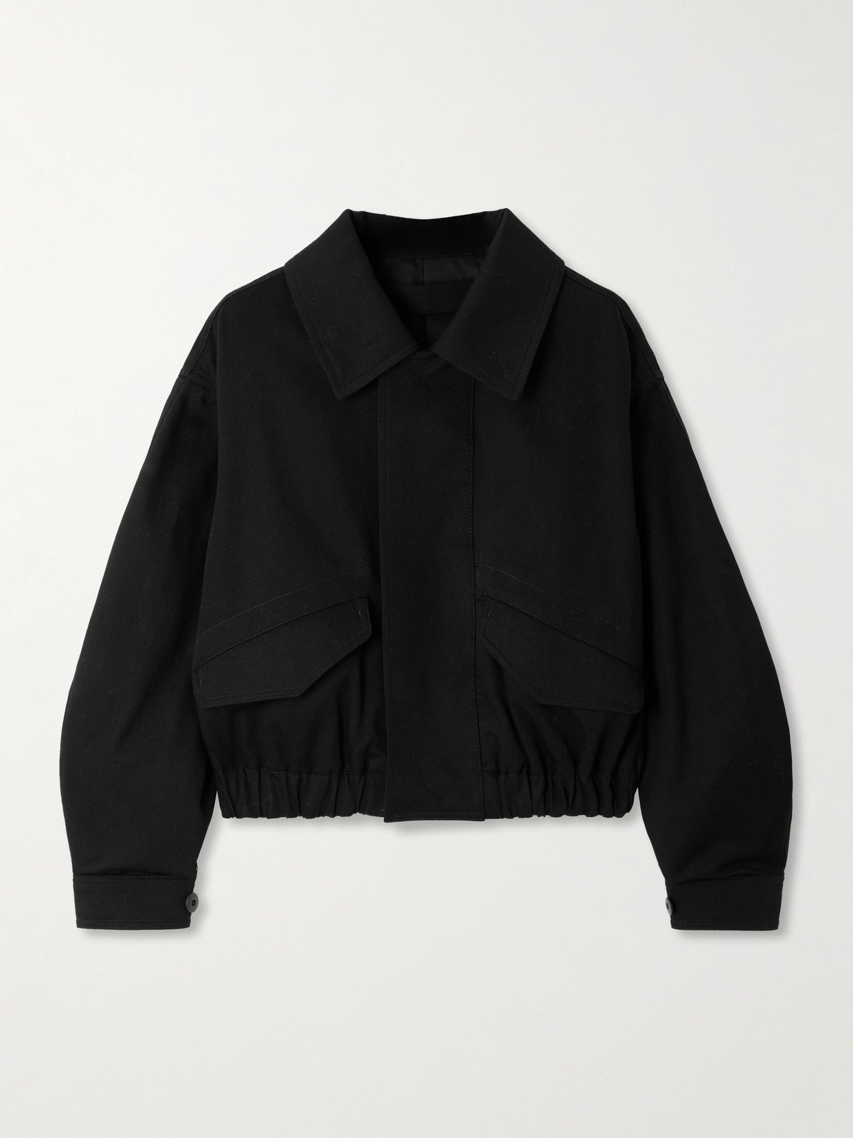 Lemaire Long-sleeved Casual Jacket In Black