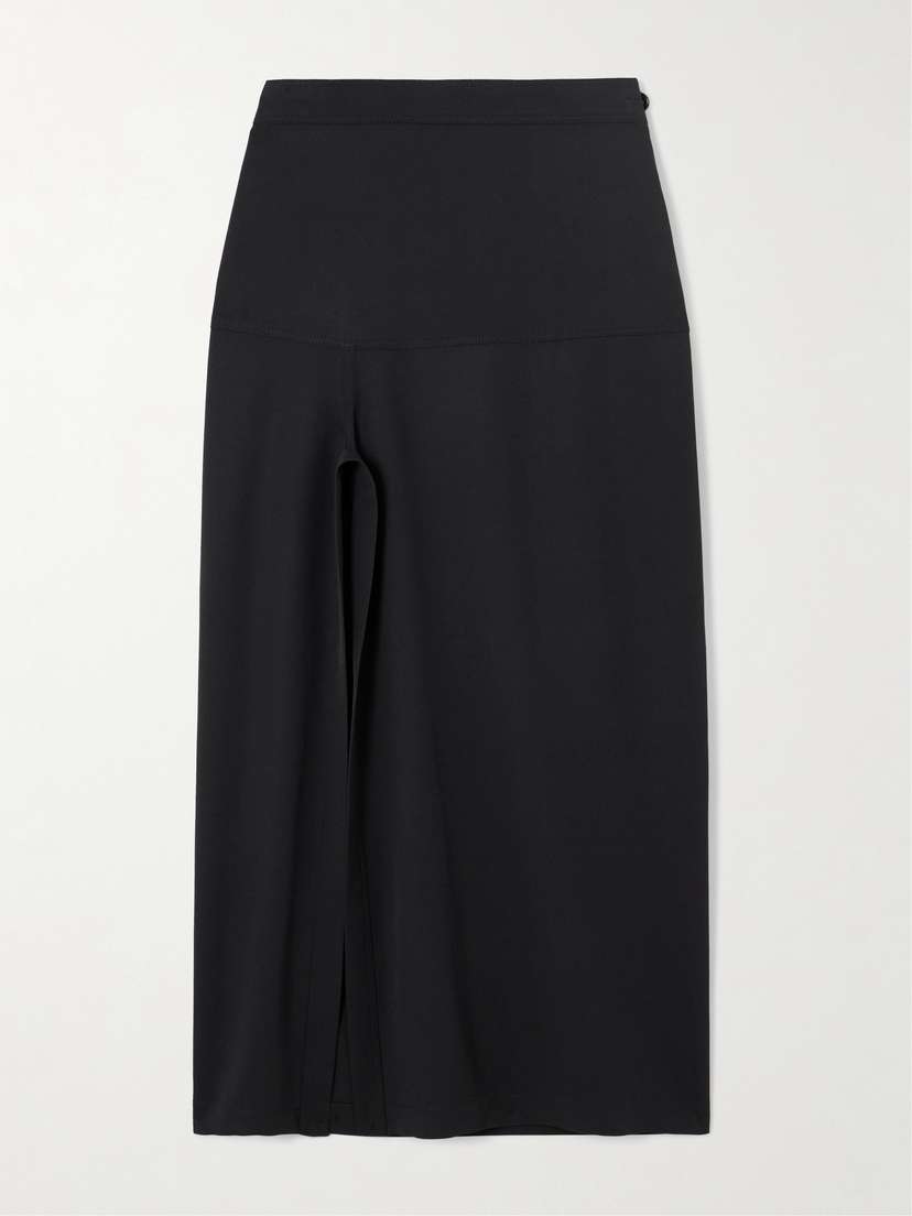 Lemaire Buckled Wool-blend Midi Skirt