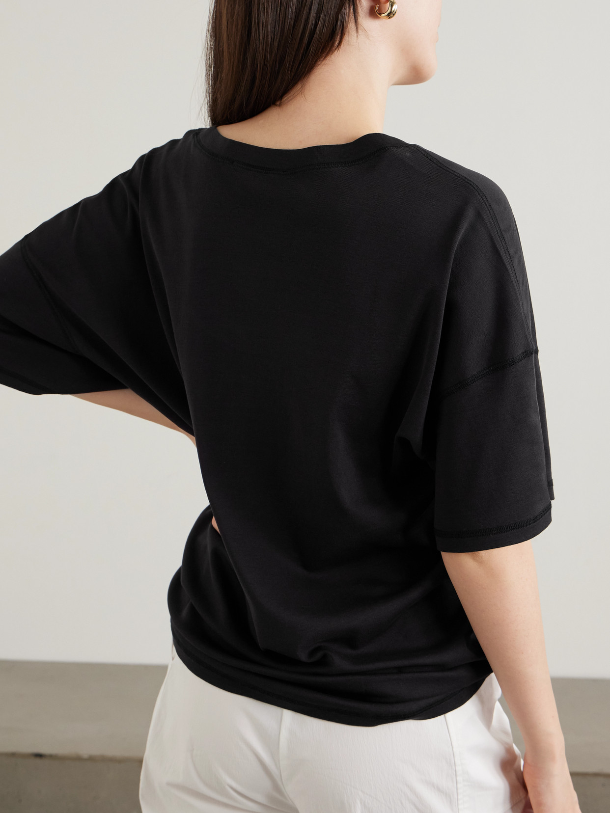 Lemaire Short-sleeved T-shirt In Black