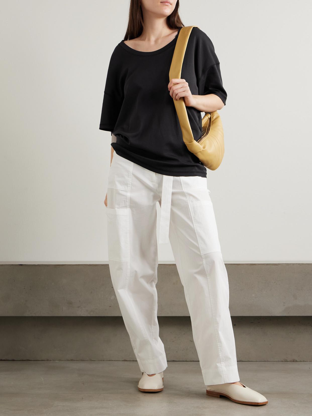 Lemaire Short-sleeved T-shirt In Black