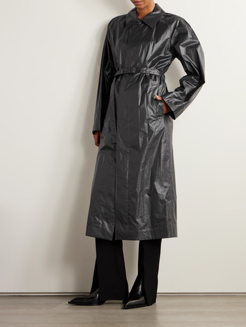 Lemaire Belted coated-organic cotton trench coat