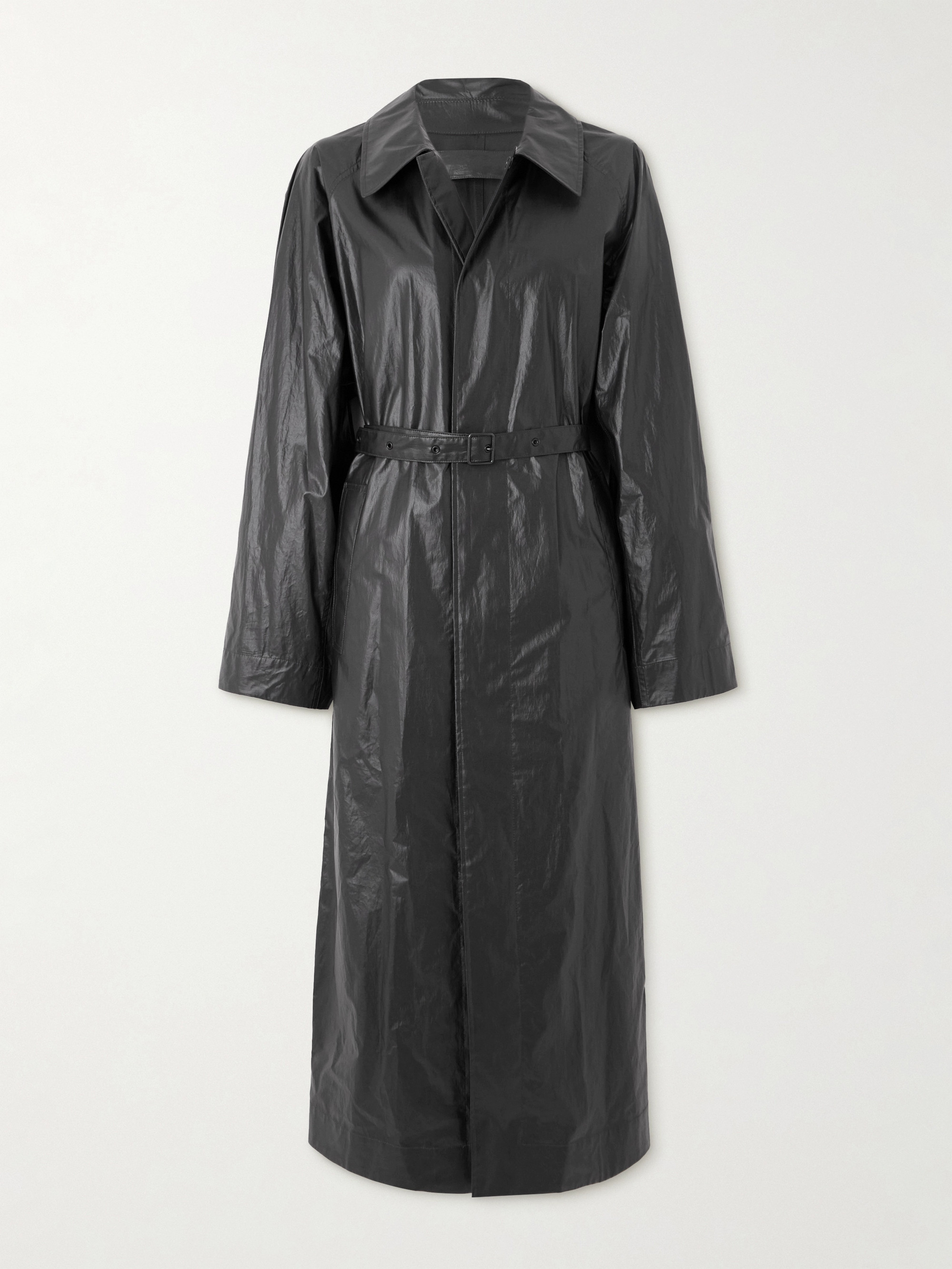Lemaire Belted coated-organic cotton trench coat thumbnail
