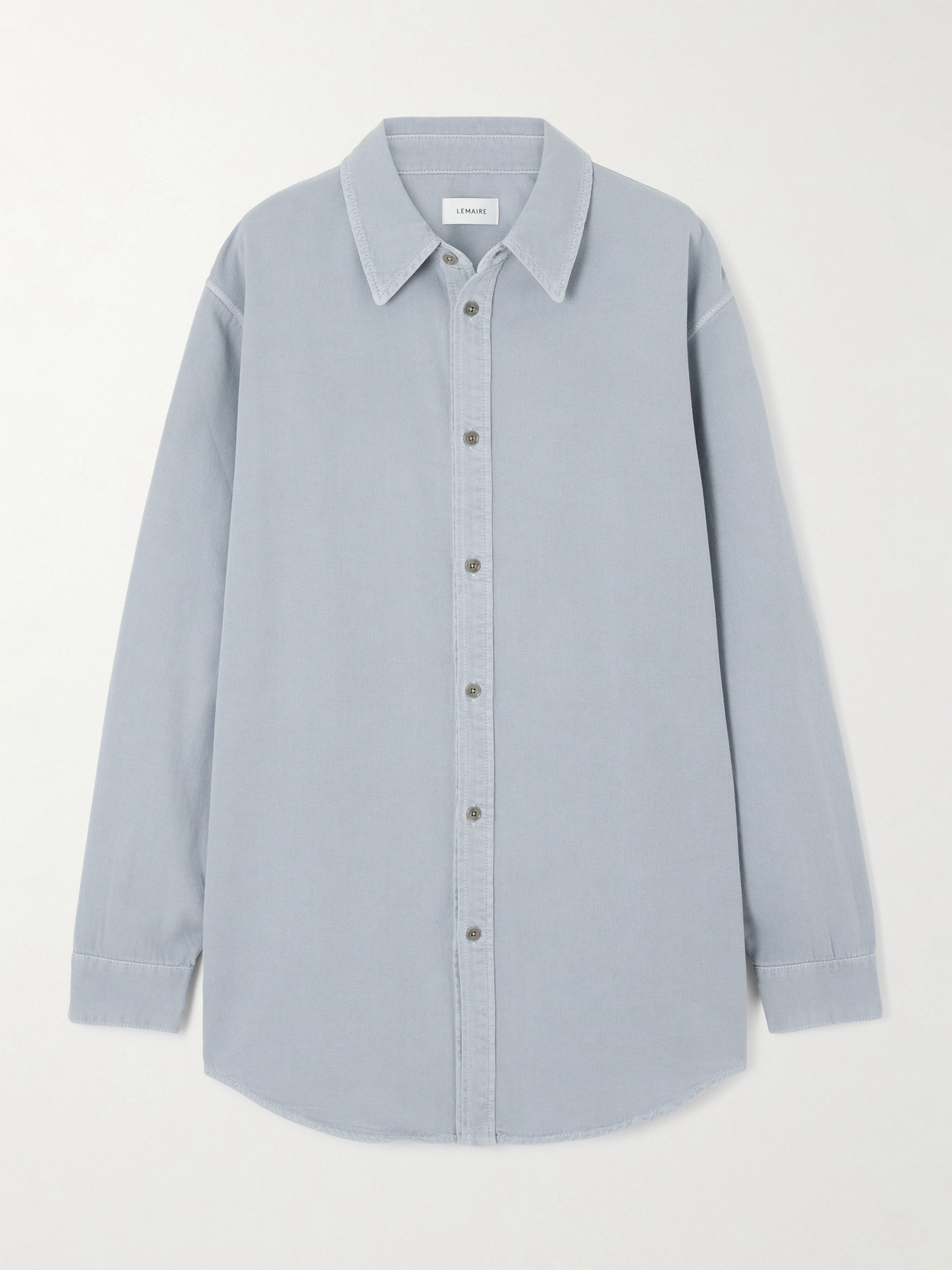 Lemaire Denim Shirt In Blue
