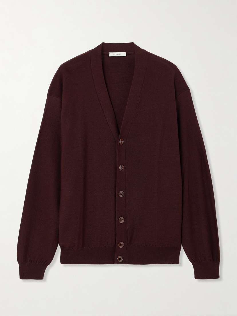 Lemaire Twisted Convertible Wool-blend Cardigan