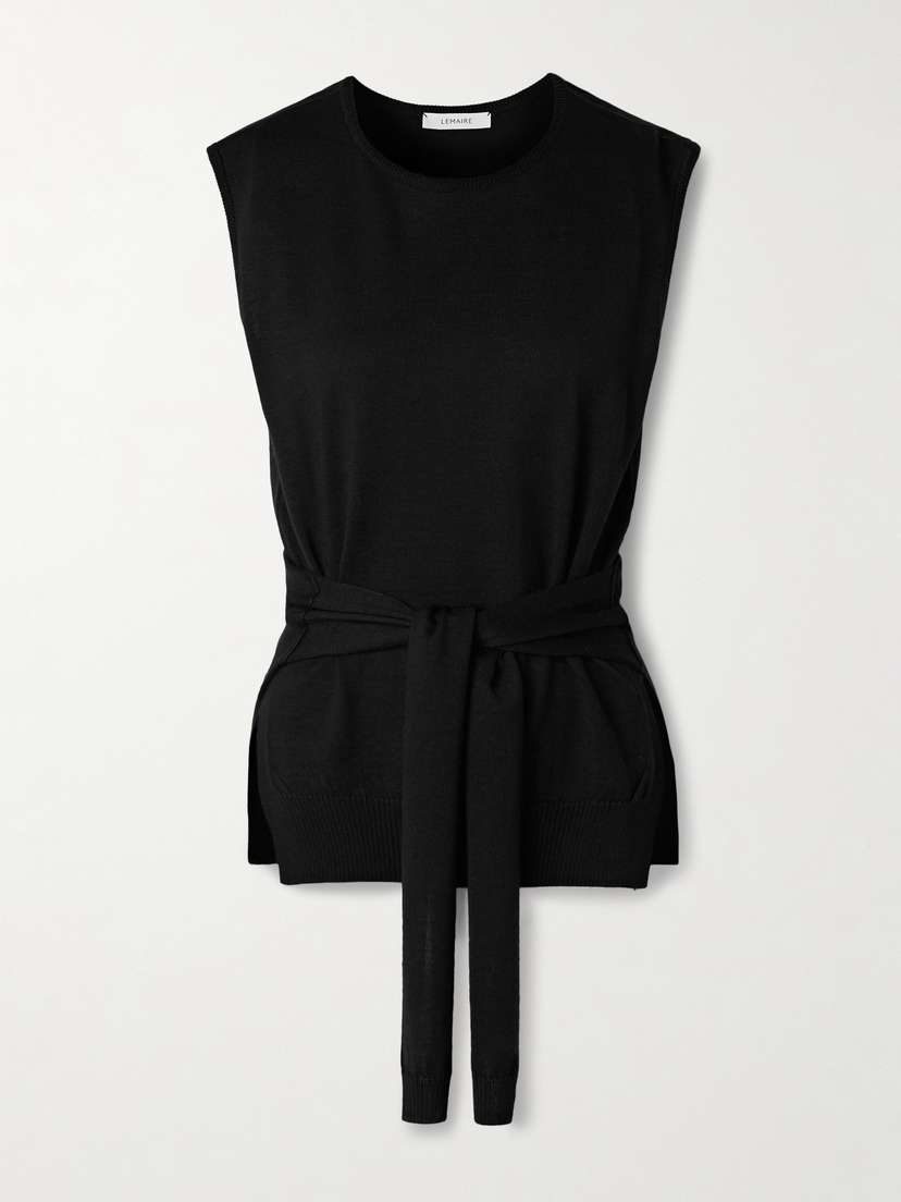Lemaire Tie-detailed Wool-blend Tank