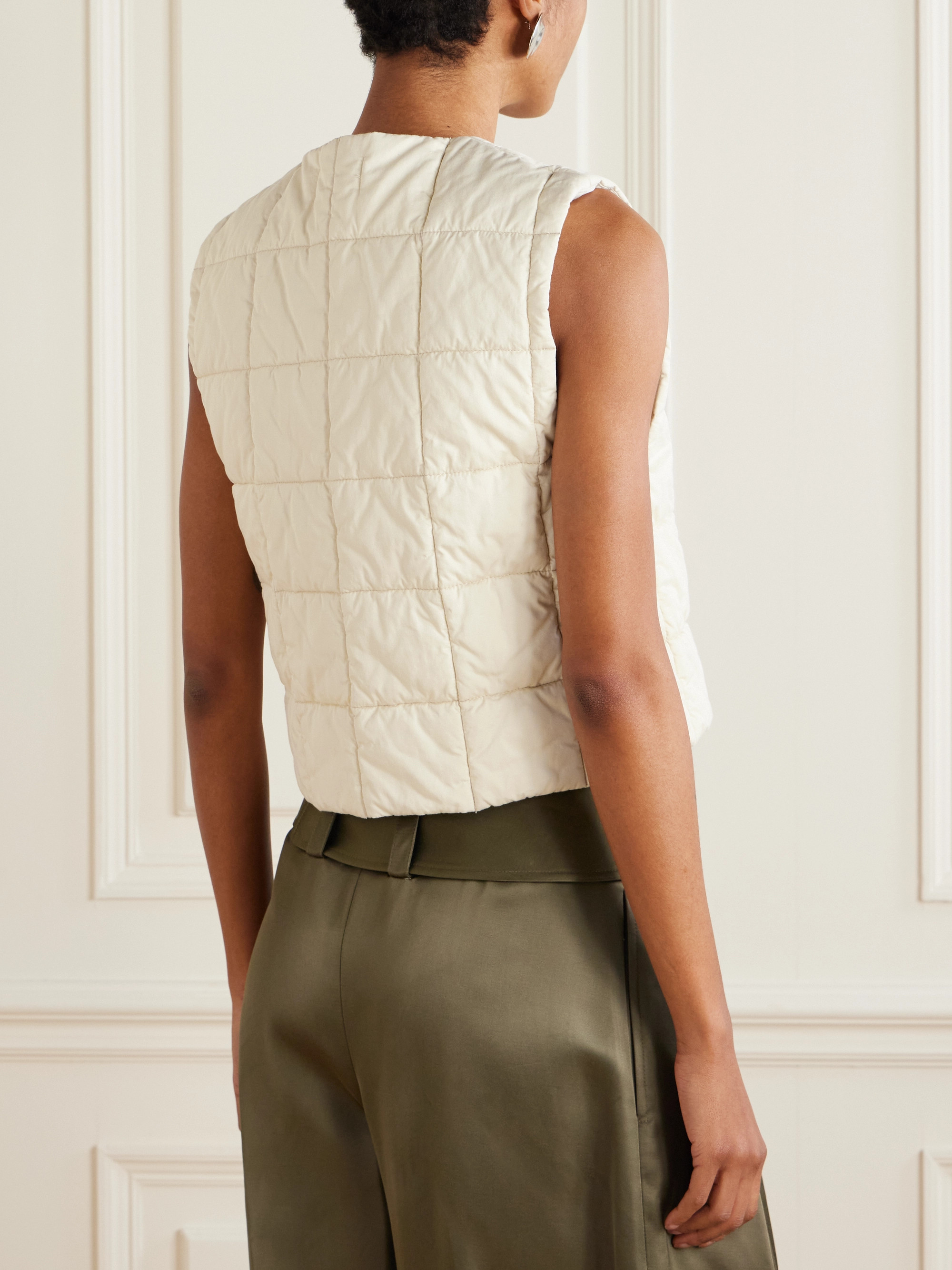 Lemaire Quilted padded cotton vest