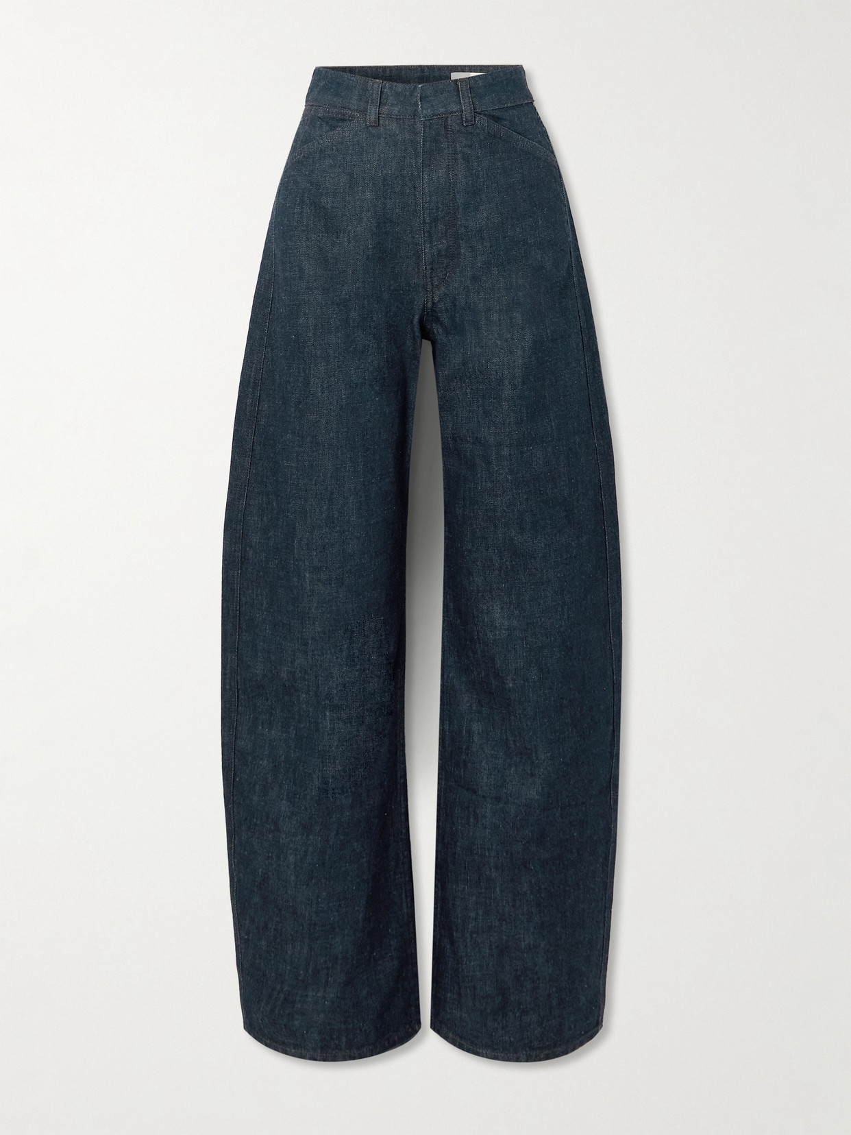 Lemaire High-rise Barrel-leg Jeans In Blue