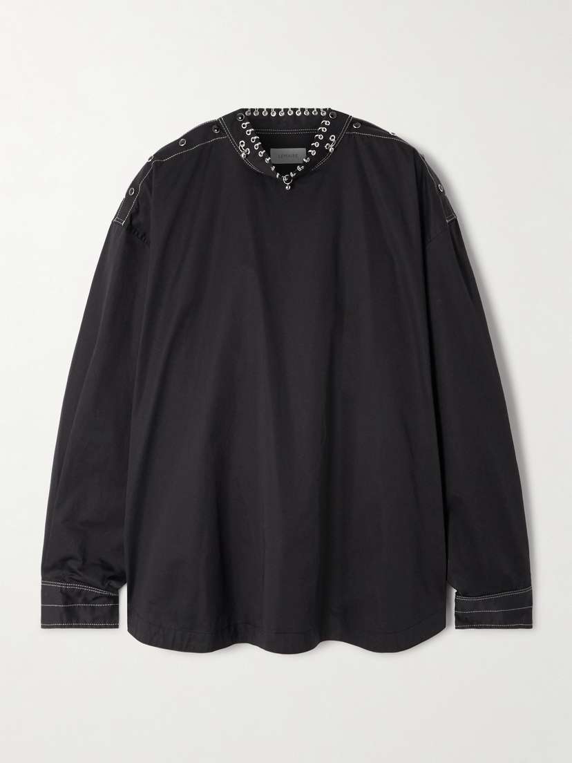 Lemaire Embellished Cotton-sateen Top