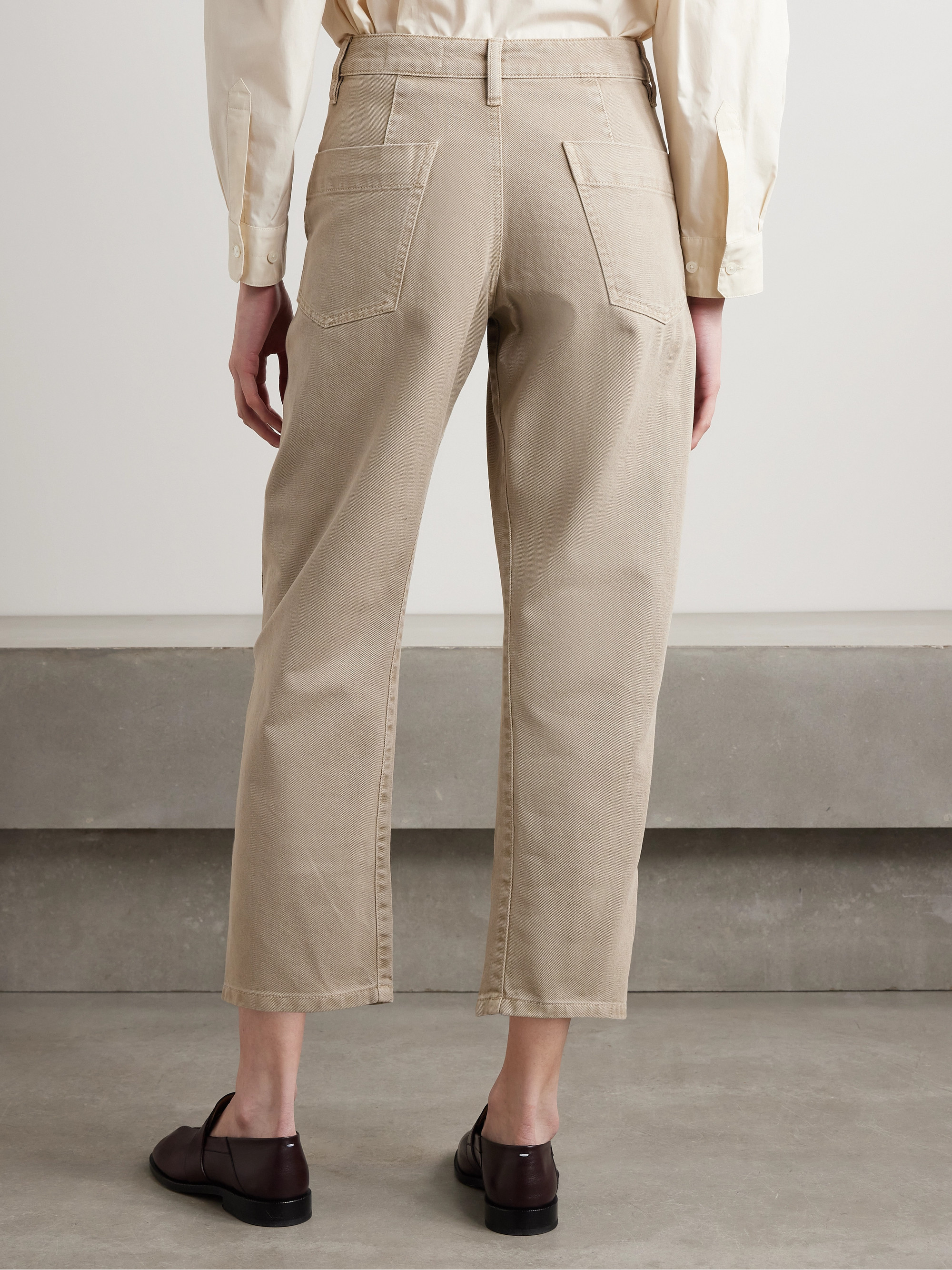 Lemaire - Twisted cropped high-rise straight-leg jeans | Plush