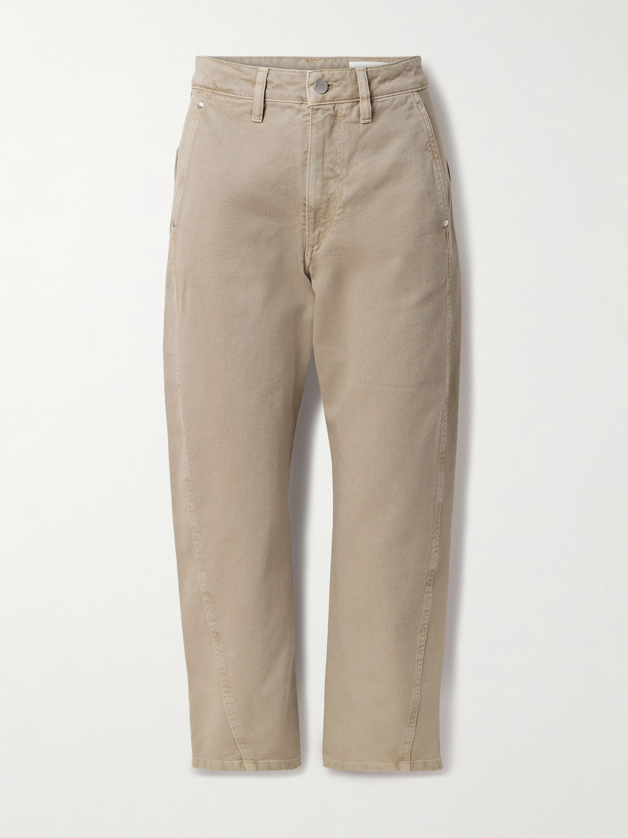 LEMAIRE TWISTED CROPPED HIGH-RISE STRAIGHT-LEG JEANS
