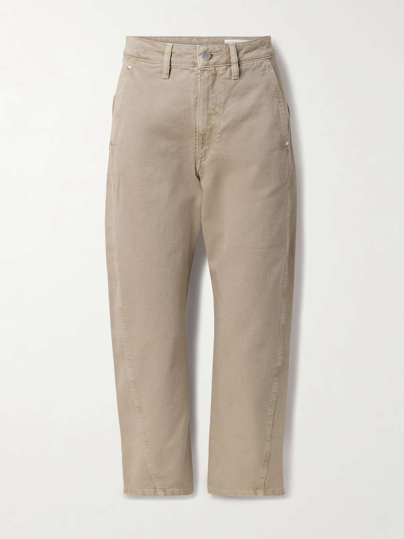 Lemaire Twisted Cropped High-rise Straight-leg Jeans