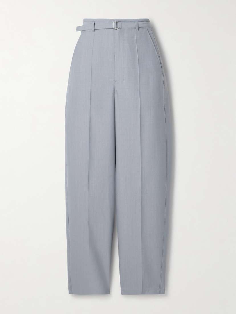 Lemaire Belted Woven Straight-leg Pants