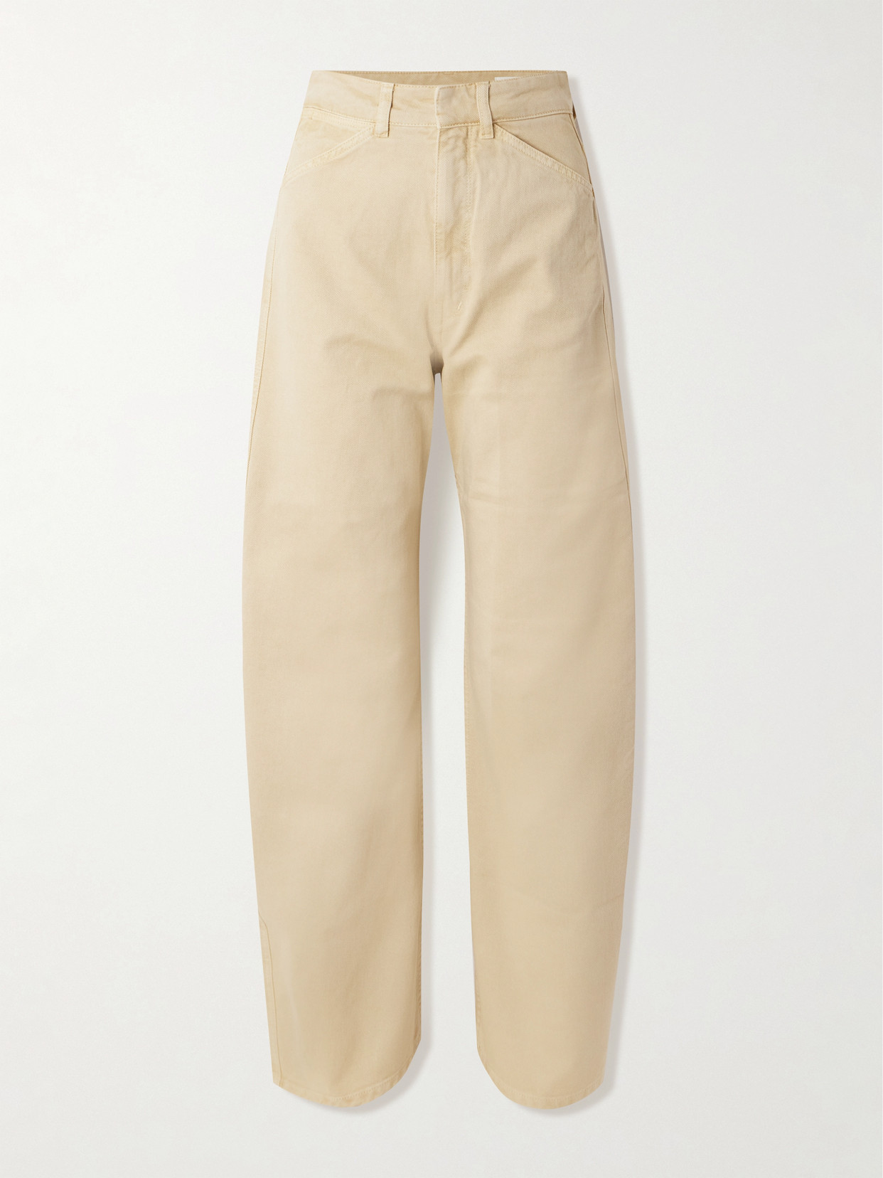Lemaire High-rise Barrel-leg Jeans In Yellow