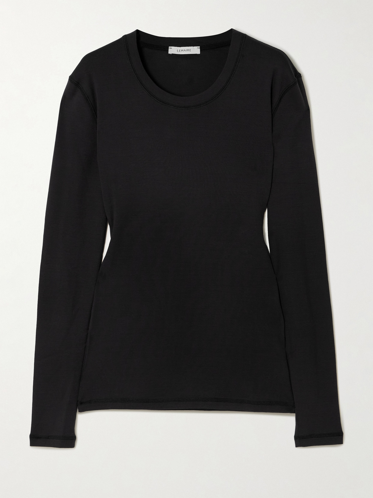 Lemaire Cotton-jersey T-shirt In Black