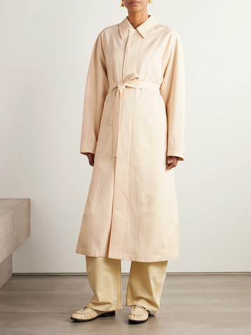 Lemaire Belted wool-blend trench coat