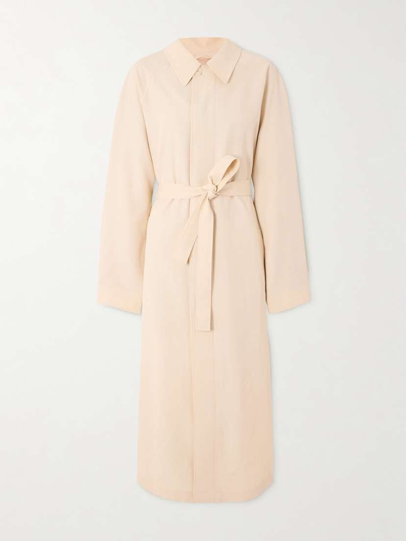 Lemaire Belted Wool-blend Trench Coat