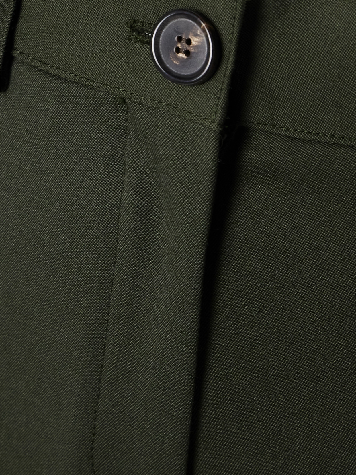 VERONICA DE PIANTE AVERY GRAIN DE POUDRE WOOL WIDE-LEG PANTS