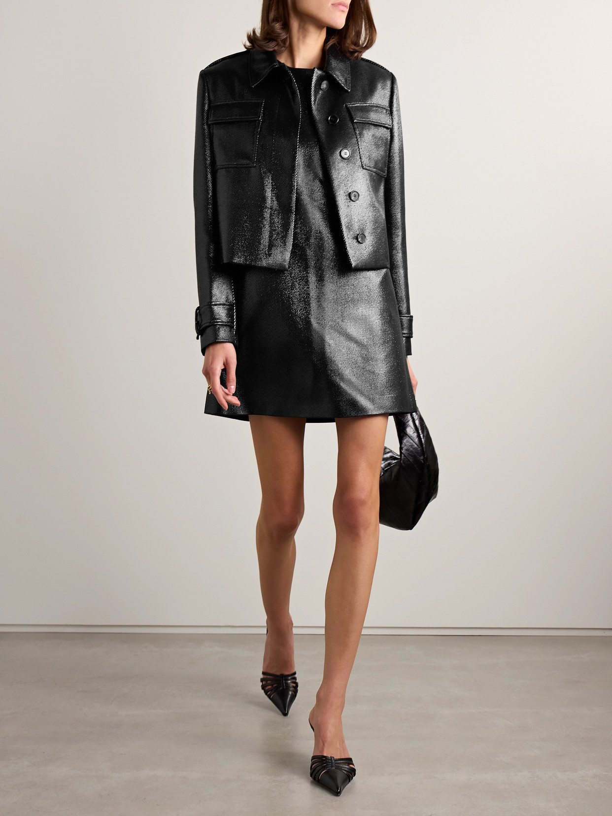VERONICA DE PIANTE FRANKIE WOOL-BLEND TWILL JACKET