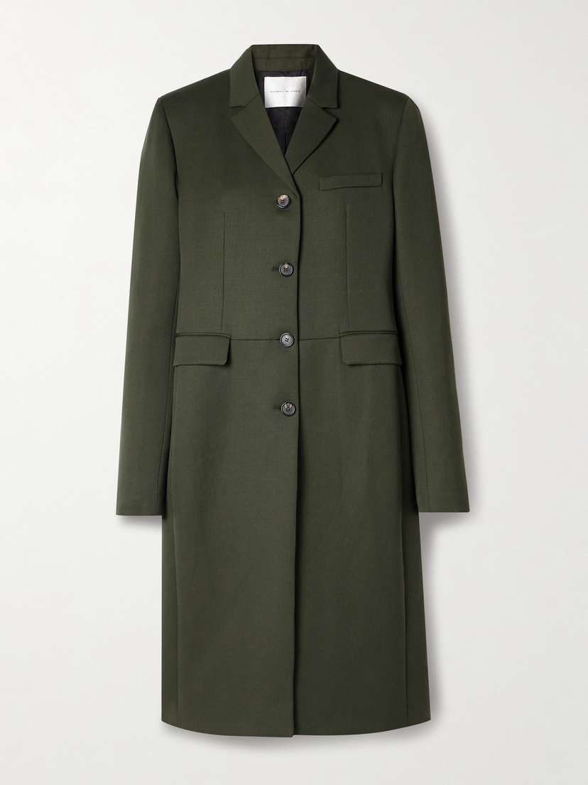 Veronica de Piante Manon Grain De Poudre Wool And Cashmere-blend Coat