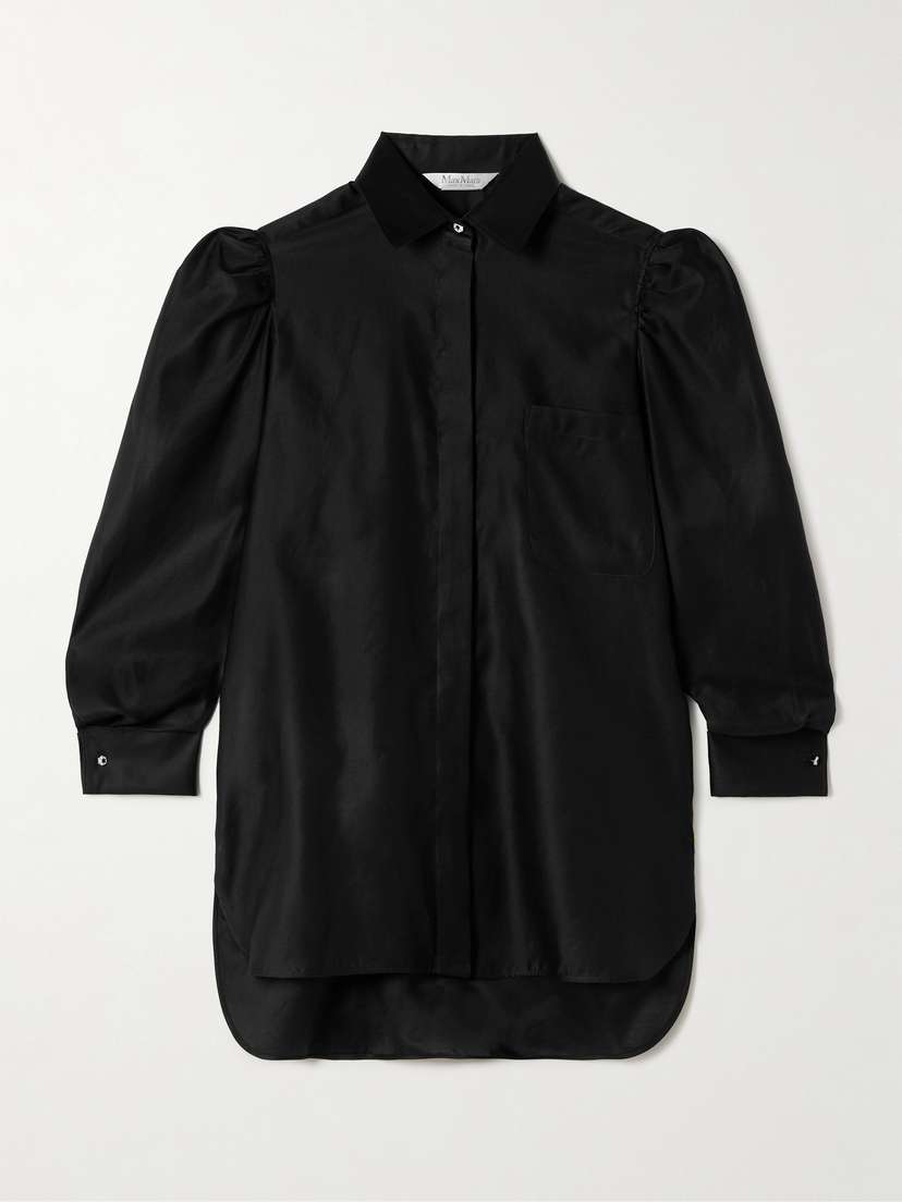 Max Mara — Faraday gathered cotton shirt