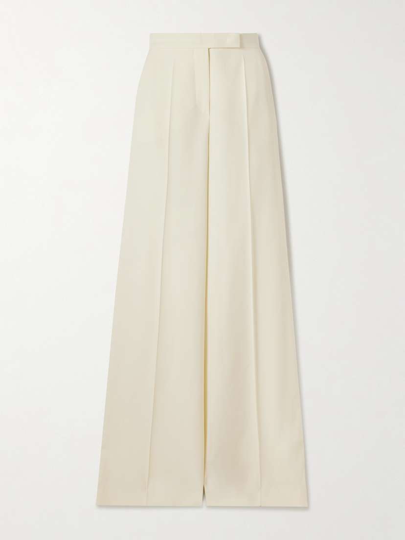 Max Mara Ninfa Wool-twill Wide-leg Pants