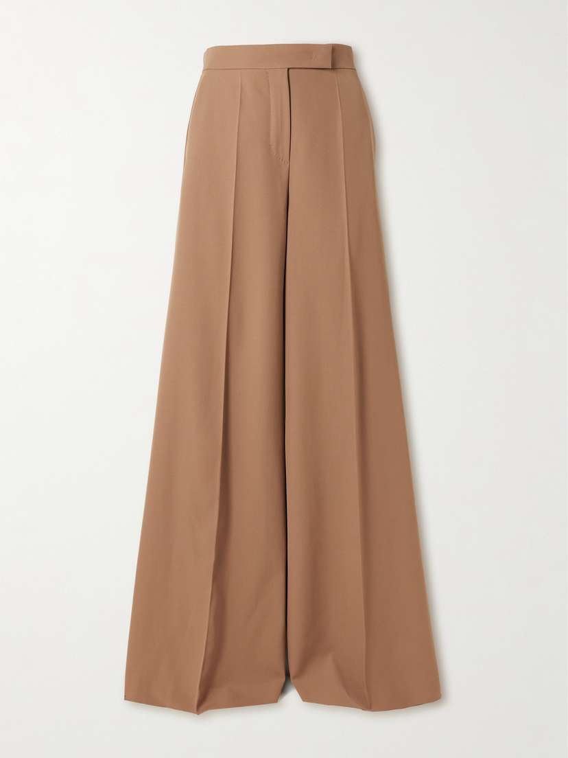 Max Mara Ninfa Wool-twill Wide-leg Pants