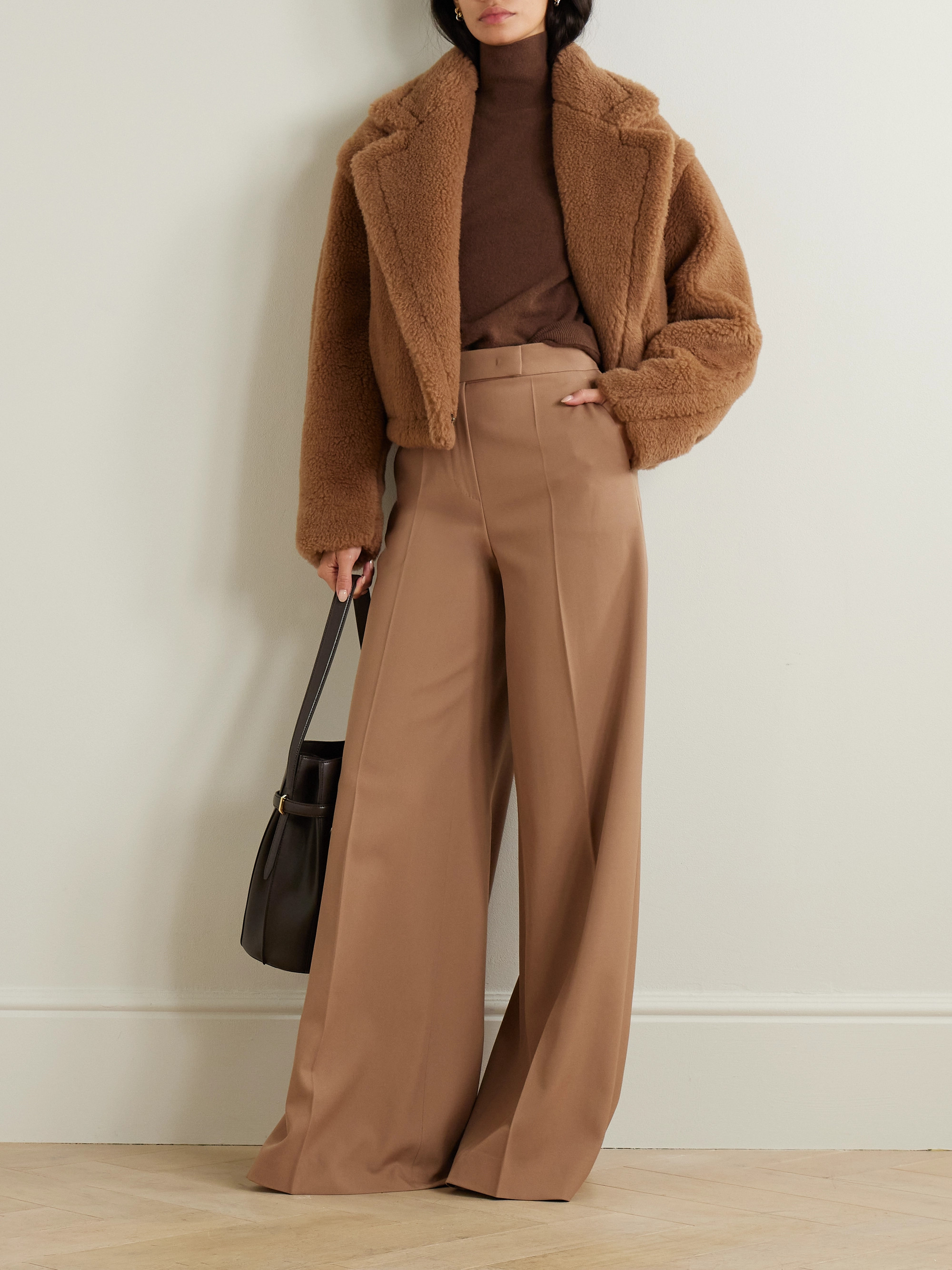 Max Mara Ninfa wool-twill wide-leg pants thumbnail