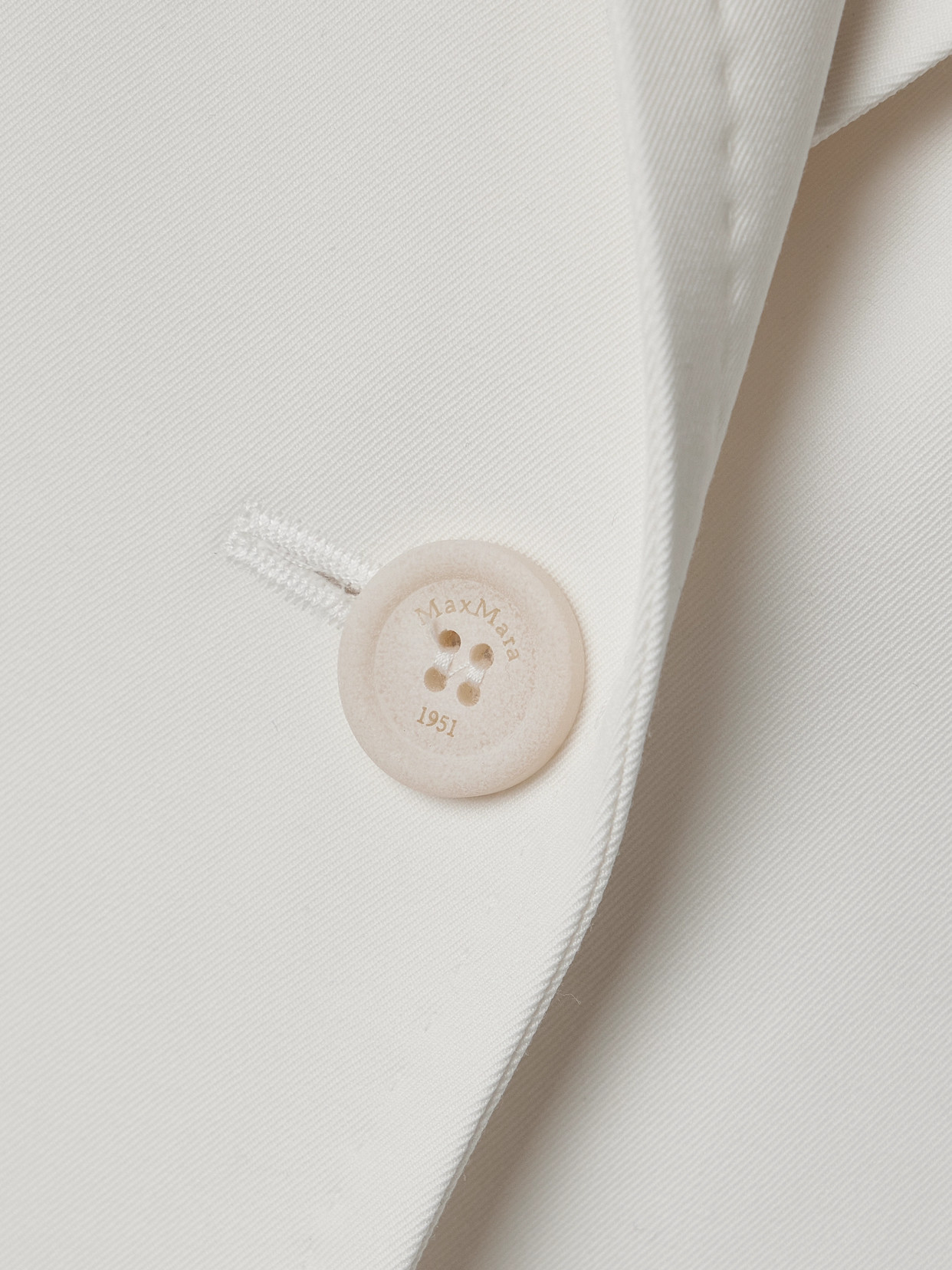 Max Mara Palchi Wool-twill Blazer In White