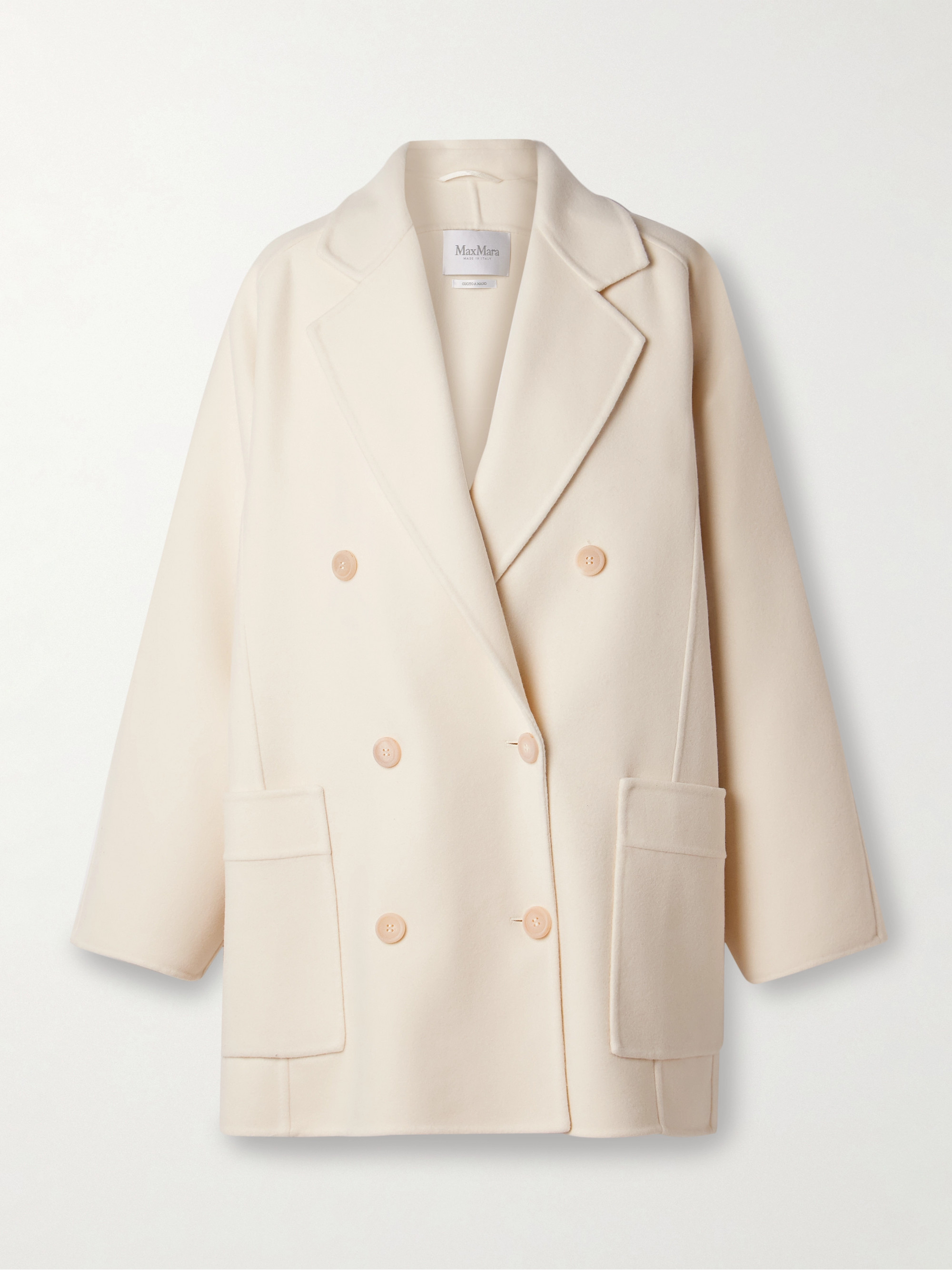 Max Mara Orma double-breasted wool and cashmere-blend felt coat