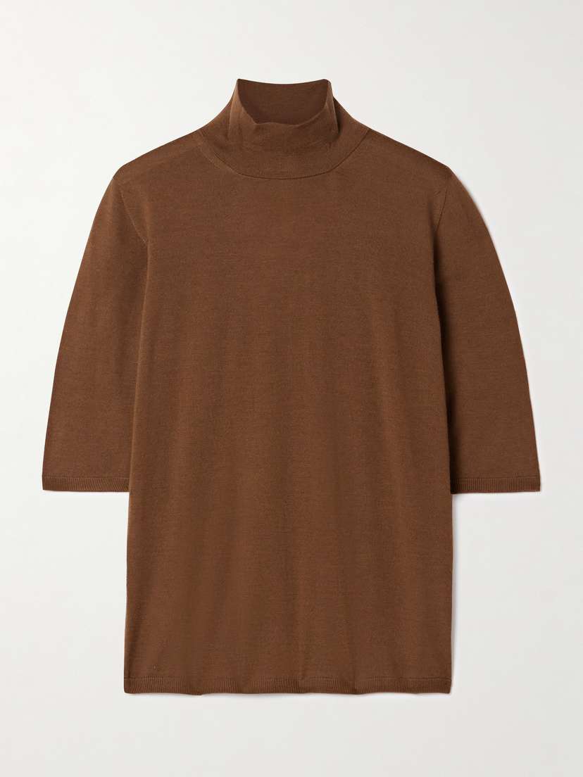 Max Mara Cecina Wool Turtleneck Top