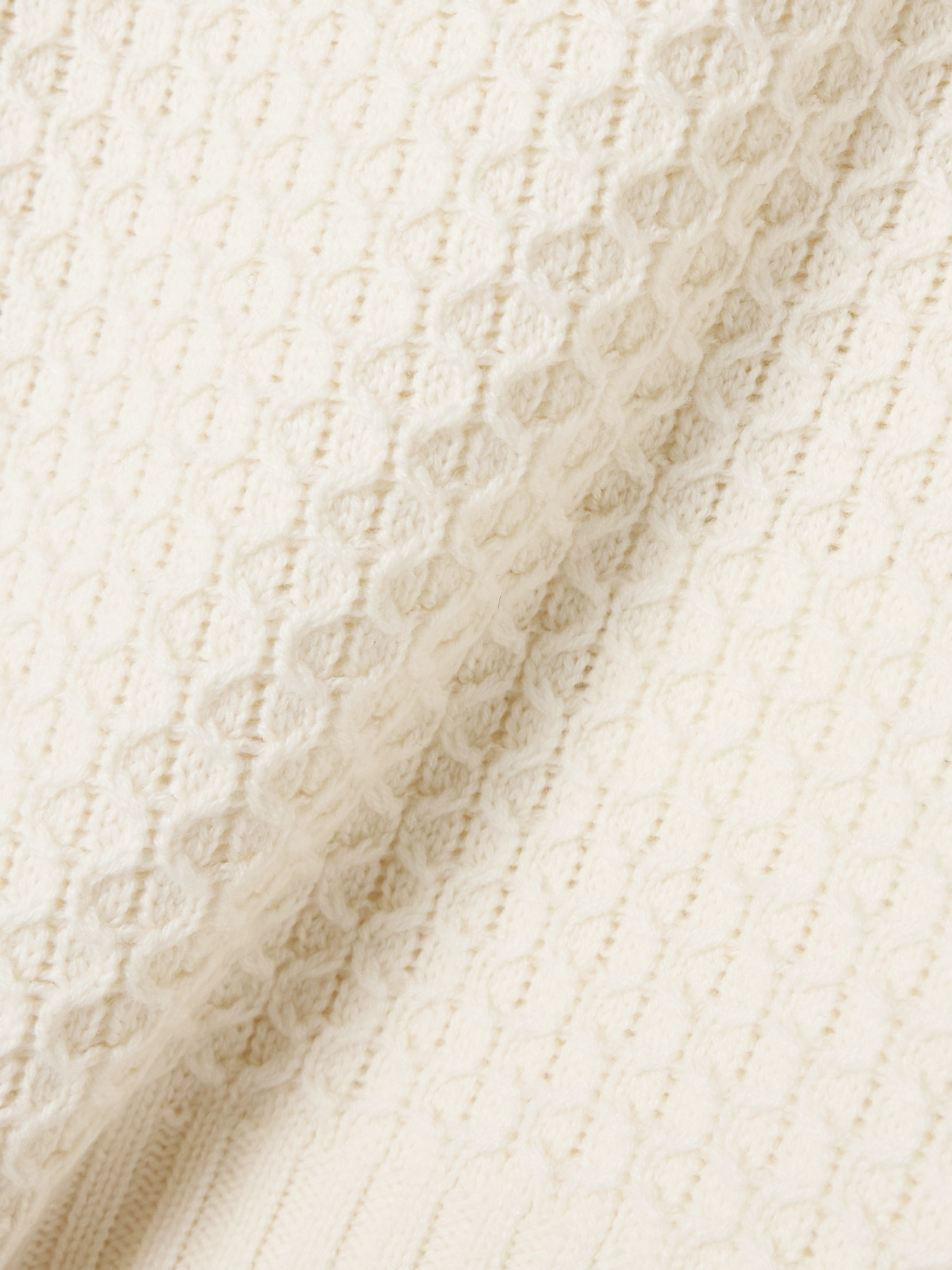 Max Mara Elvira Wool And Cashmere-blend Sweater In White
