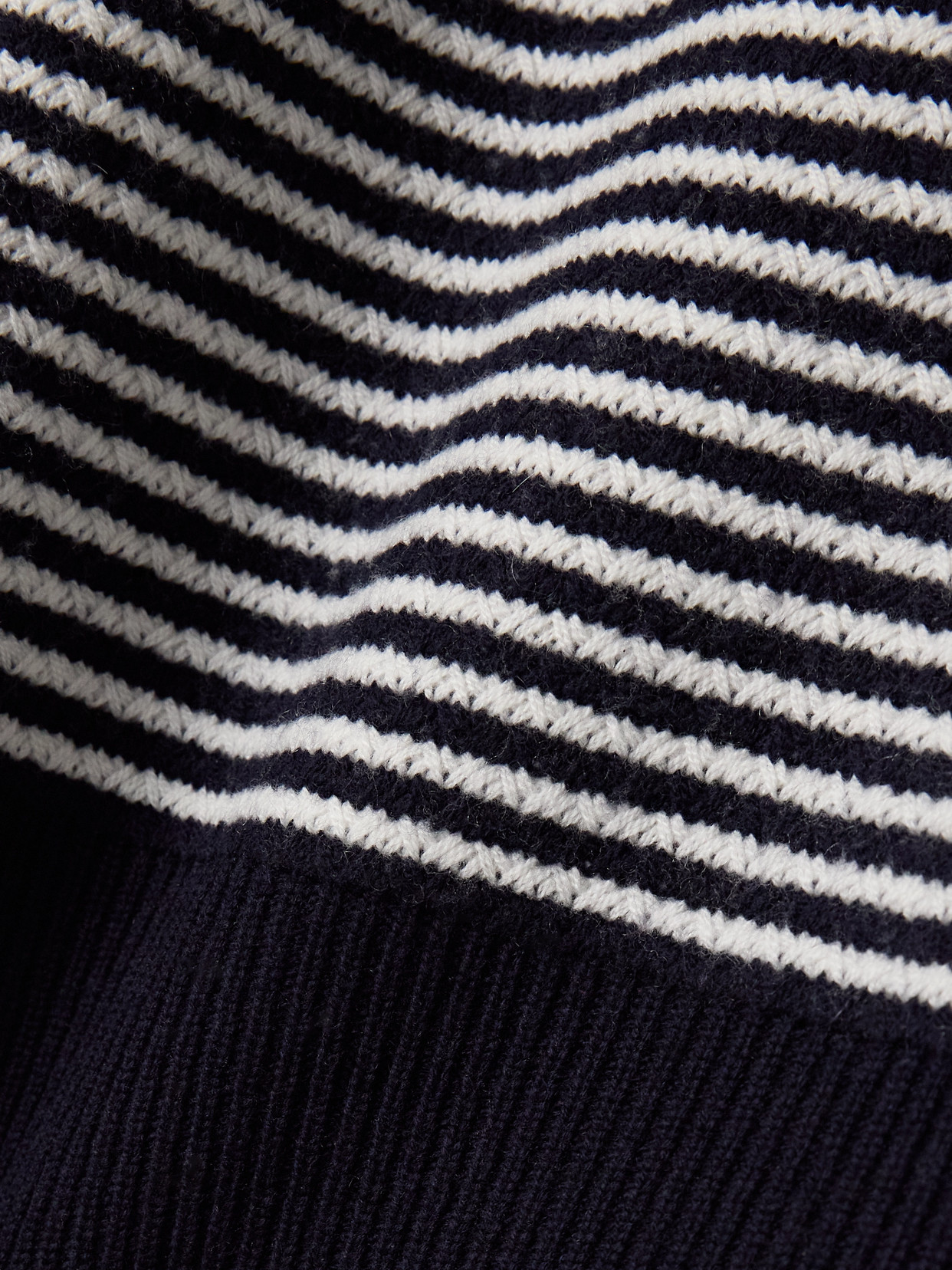 Max Mara Bessica Zip-detailed Striped Wool And Cashmere-blend Turtleneck Sweater In Blue