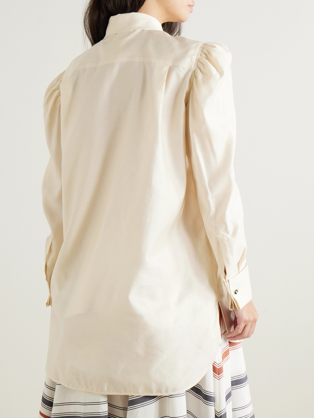 Faraday Gathered Cotton Shirt