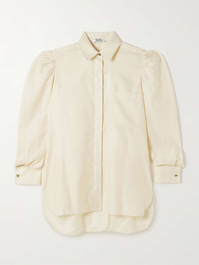 Max Mara Faraday Gathered Cotton Shirt