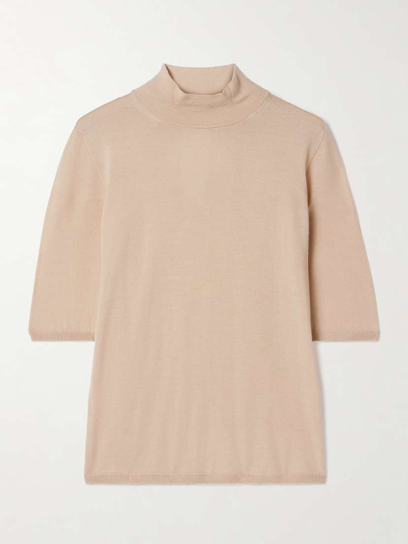 Max Mara Cecina Wool Turtleneck Top