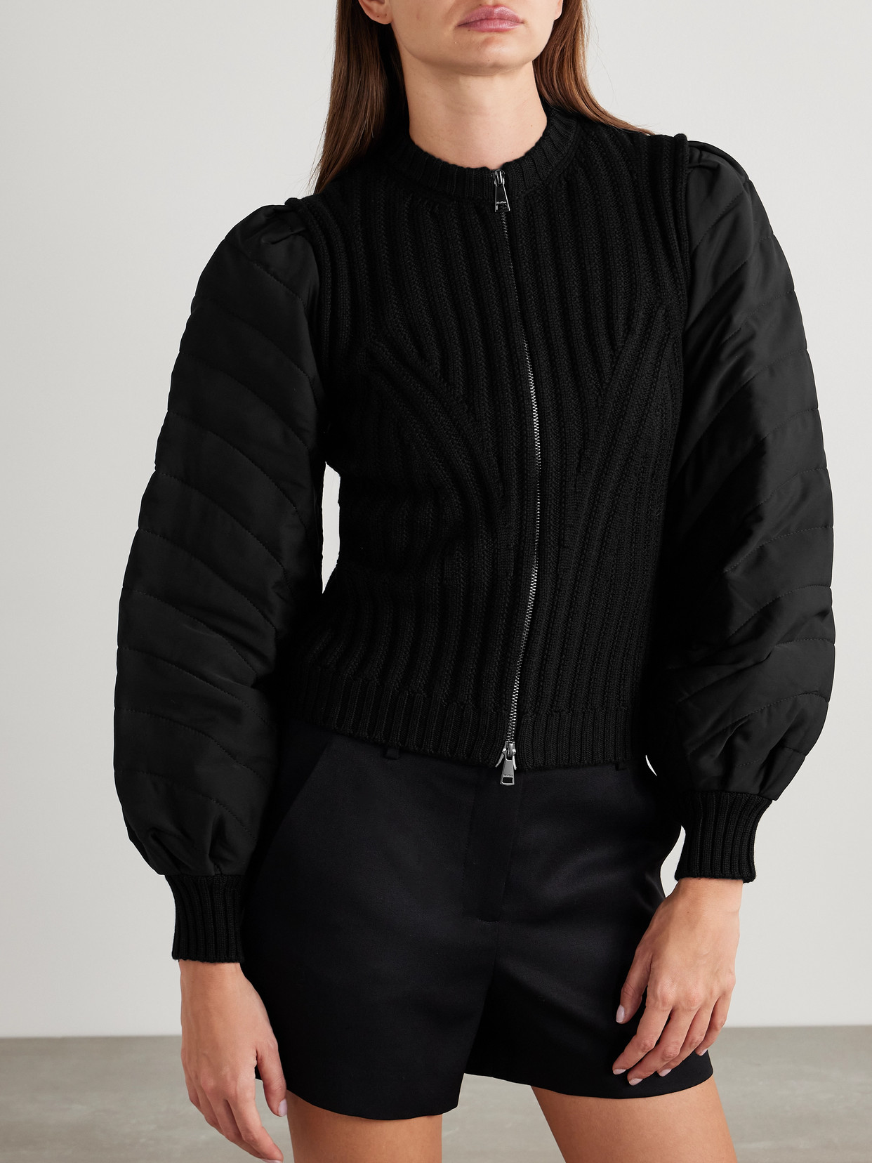 Torre Ribbed Wool And Padded Quilted Jacket