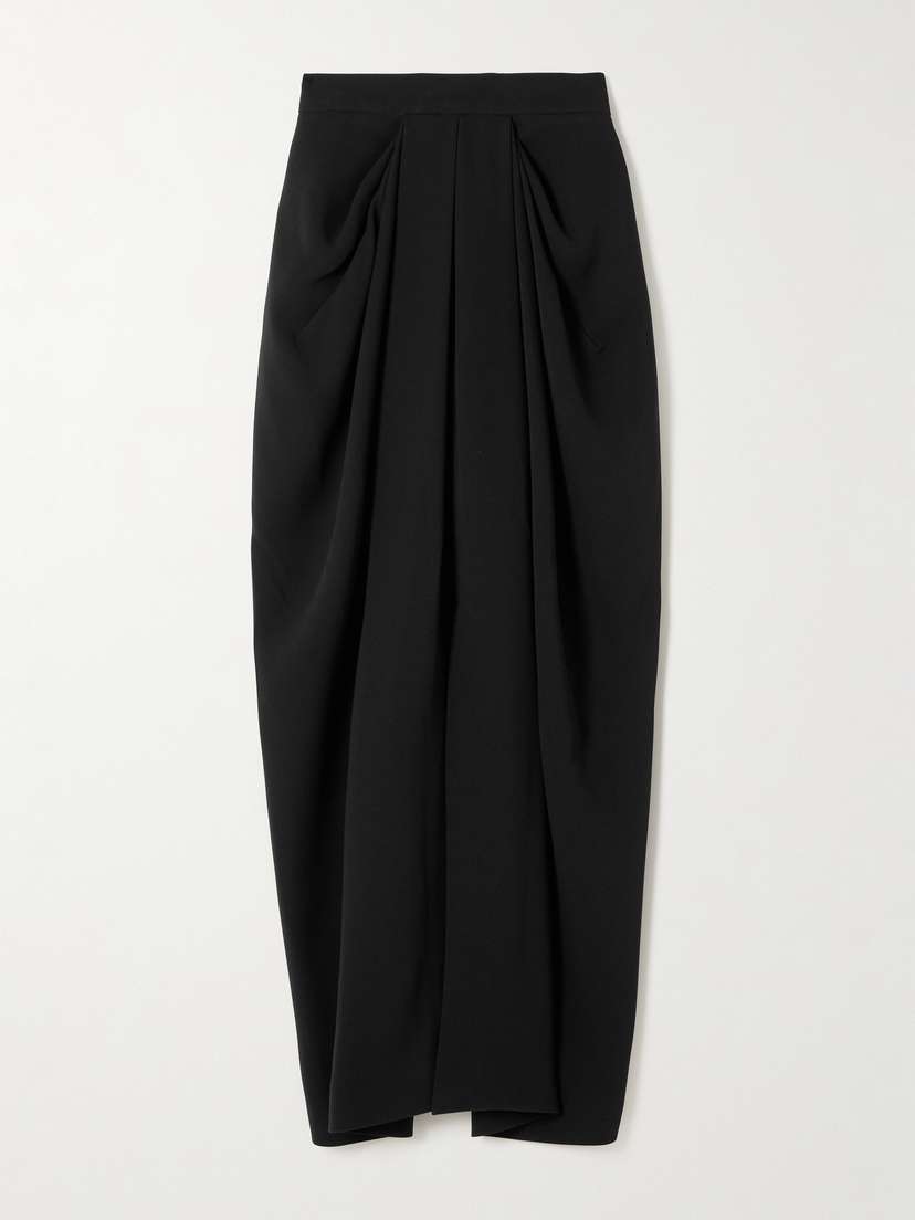 Max Mara Ridente Asymmetric Draped Jersey Skirt