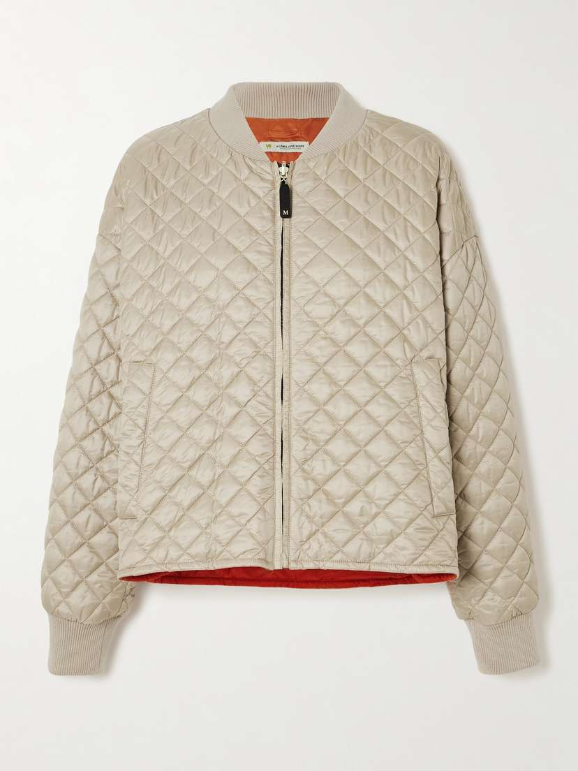 Max Mara Licia Quilted Shell Bomber Jacket