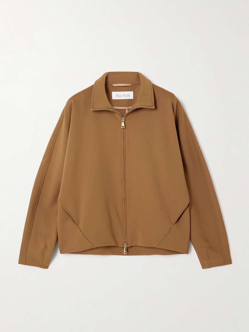 Max Mara Jersey Bomber Jacket