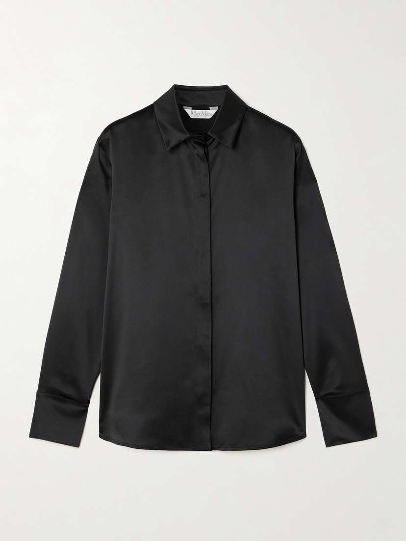 Max Mara Mazurca Silk-satin Shirt
