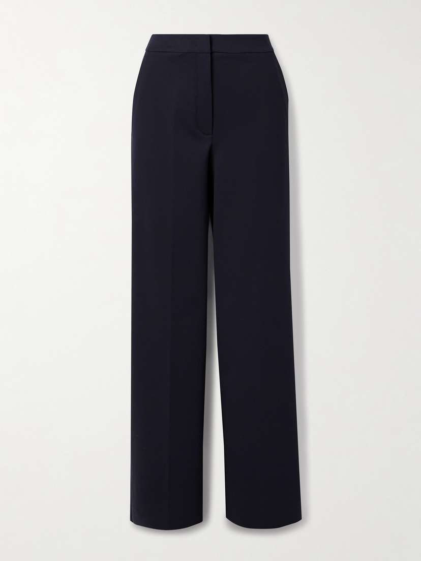 Max Mara Orche Cotton-blend Wide-leg Pants