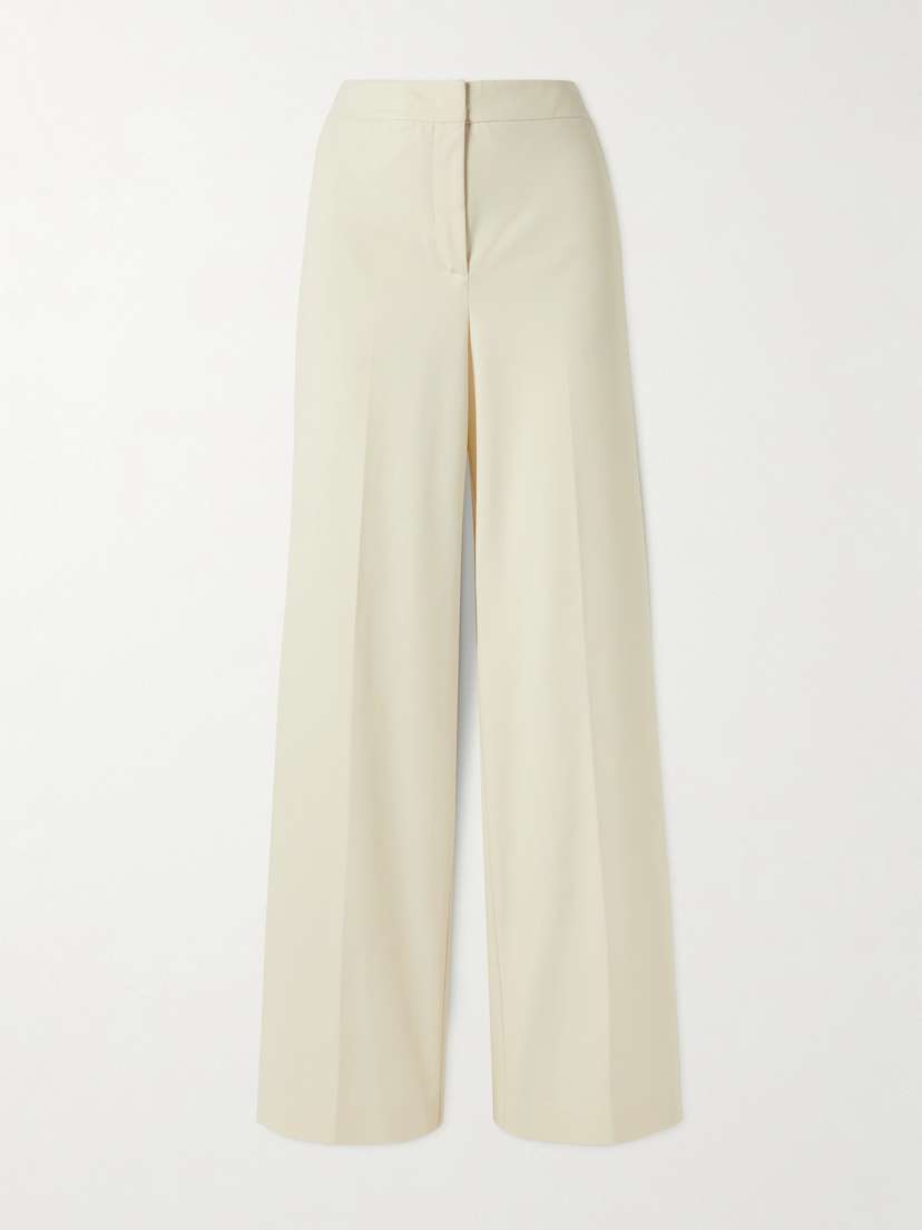 Max Mara Orche Cotton-blend Wide-leg Pants