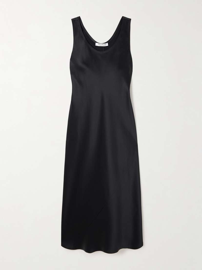 Max Mara Banjo Silk-satin Midi Dress