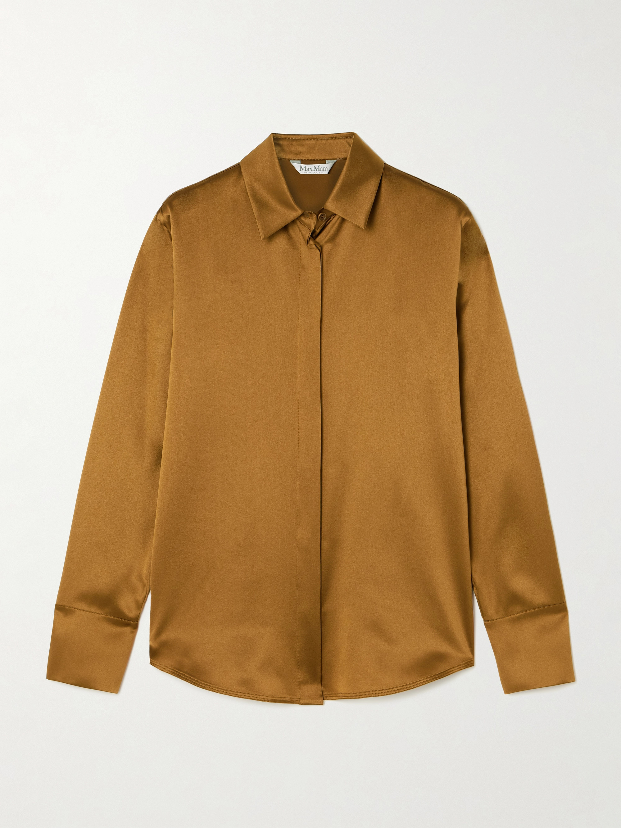 Max Mara Mazurca silk-satin shirt